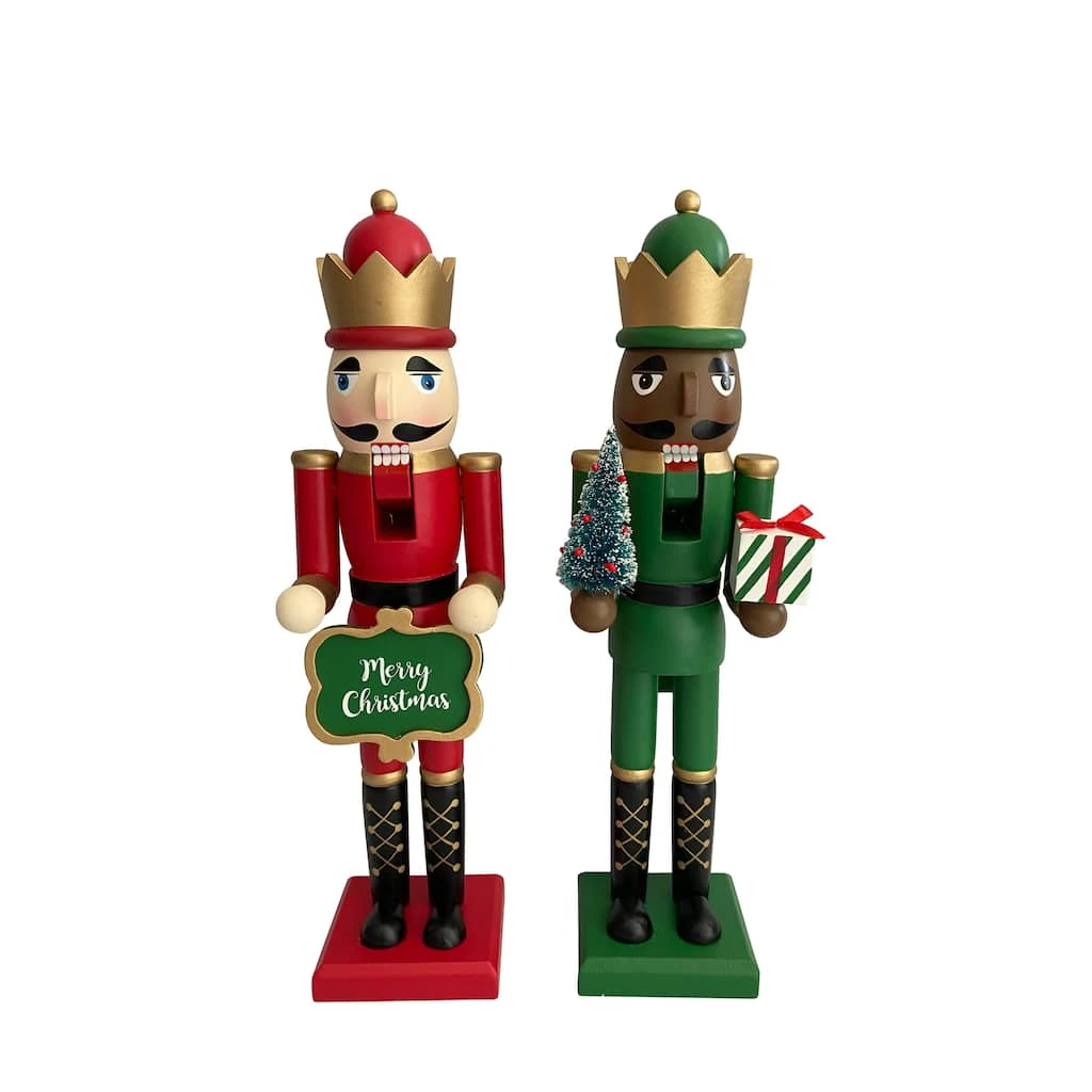 Deals ❤️ Assorted 15'' Red/Green Nutcracker Tabletop Décor by Ashland® 🔥 3 Deals ❤️ Assorted 15'' Red/Green Nutcracker Tabletop Décor by Ashland® 🔥