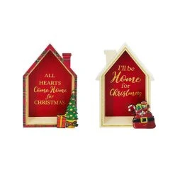 Wholesale 😉 Assorted 8'' House 👏 Christmas Tabletop Sign by Ashland® ✨