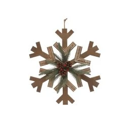 Discount ✔️ Snowflake with Pinecone Wall Décor by Ashland® 🎉