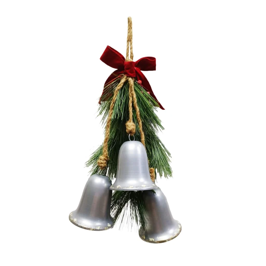 New 🔔 28" Silver Bells Wall Hanger by Ashland® ❤️ 3 New 🔔 28" Silver Bells Wall Hanger by Ashland® ❤️