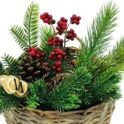 Deals ✔️ Pine, Pinecone & Bells Basket Arrangement by Ashland® 😍 -Ashland Shop 10699234 2