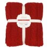 Discount ❤️ Red Cable Knit Throw by Ashland® 👏