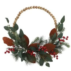 Best deal ⌛ 23" Pine, Berries & Eucalyptus Beaded Wreath by Ashland® ⌛