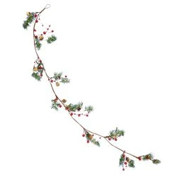 Hot Sale ⌛ 5ft. Snowy Pinecone Berry Coiled Garland by Ashland® 🌟 -Ashland Shop 10699352 5