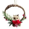 Best Sale ⭐ 4.3'' Mini Owl with Pine, Pinecone, Red Berry and Holly Leaves ❄ Christmas Ornament by Ashland® 😍 -Ashland Shop 10699373 1