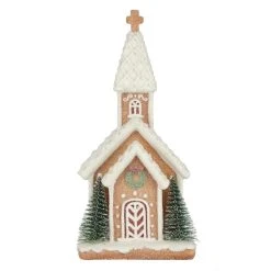 Budget 🥰 8.5" Gingerbread Church Tabletop Accent by Ashland® 😍