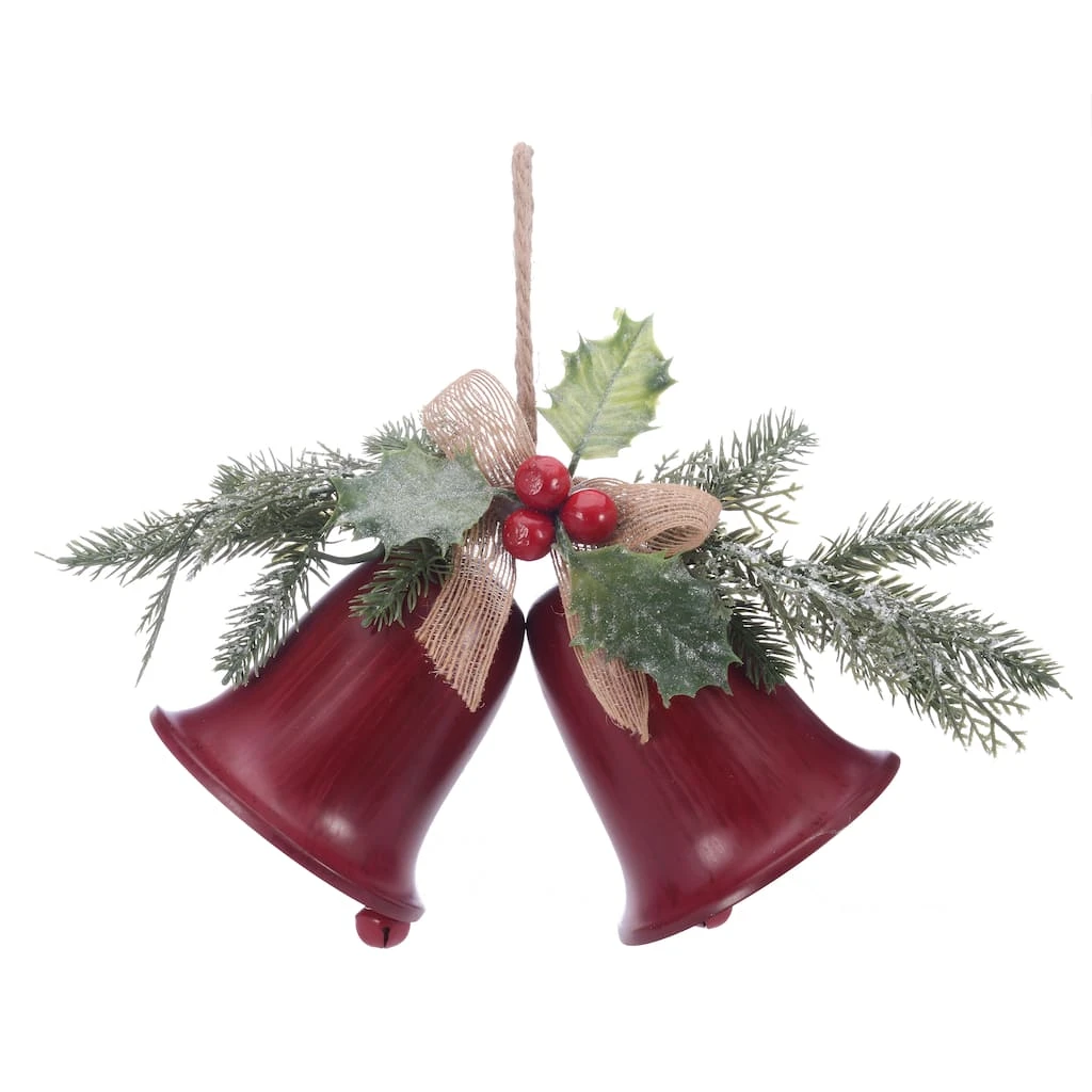 Hot Sale ✔️ Pine & Berry Red Bell Wall Accent by Ashland® 🎁 3 Hot Sale ✔️ Pine & Berry Red Bell Wall Accent by Ashland® 🎁