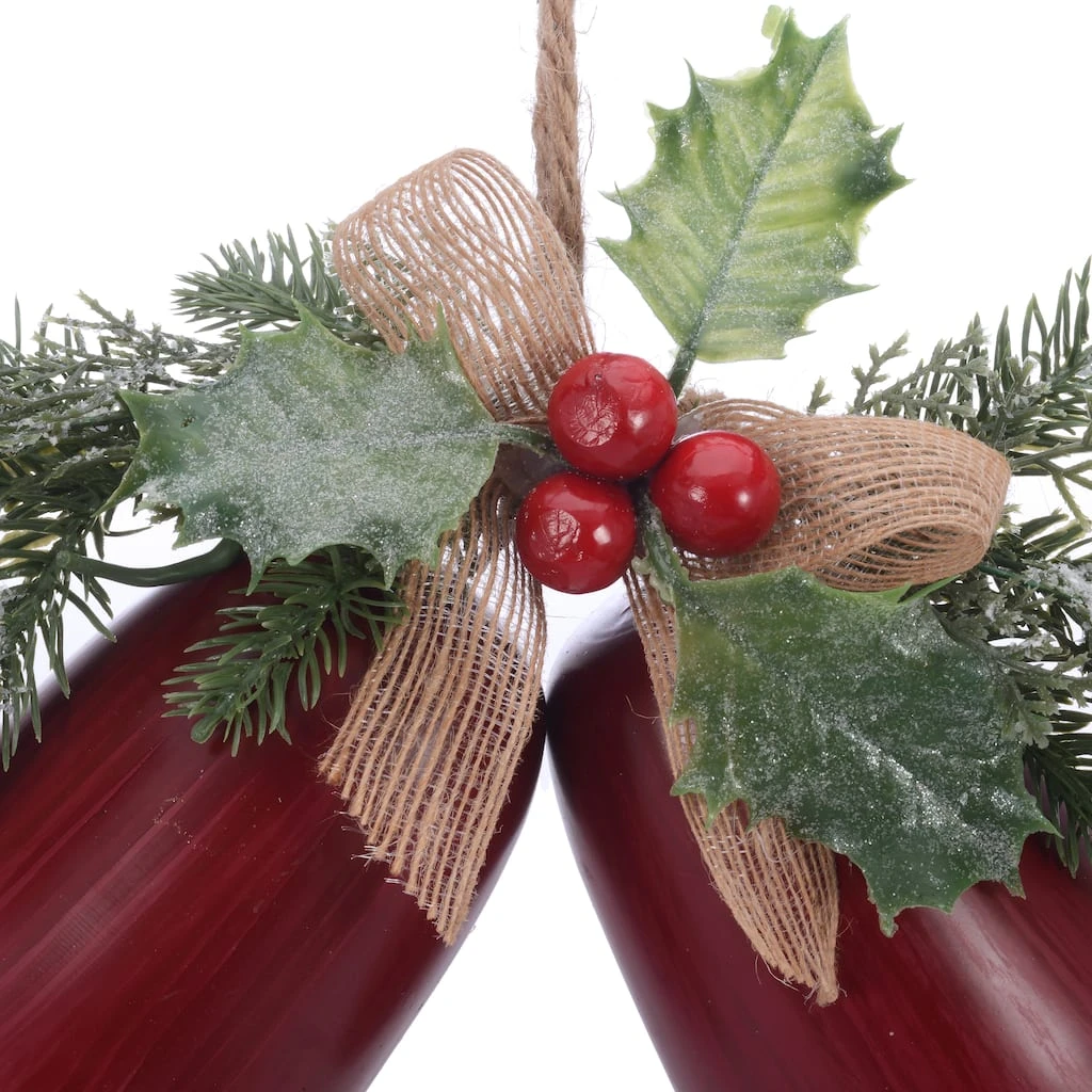 Hot Sale ✔️ Pine & Berry Red Bell Wall Accent by Ashland® 🎁 4 Hot Sale ✔️ Pine & Berry Red Bell Wall Accent by Ashland® 🎁 - Image 2