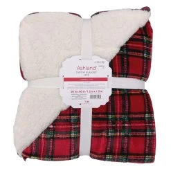 Top 10 ⌛ Red Plaid Berber Fleece Throw Blanket by Ashland® ❤️