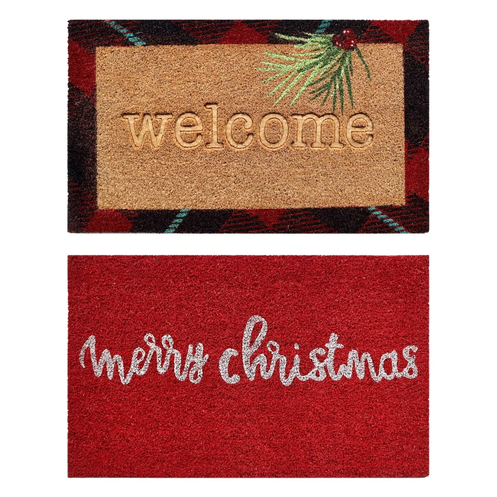 Best Pirce 🎉 Assorted Welcome & Merry Christmas Doormat by Ashland® 🔔 3 Best Pirce 🎉 Assorted Welcome & Merry Christmas Doormat by Ashland® 🔔
