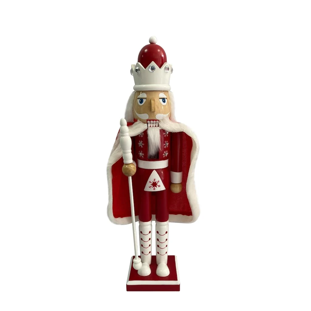 Budget βοΈ 16" Red & White Wooden Nutcracker by Ashland® π₯ 3 Budget βοΈ 16" Red & White Wooden Nutcracker by Ashland® π₯
