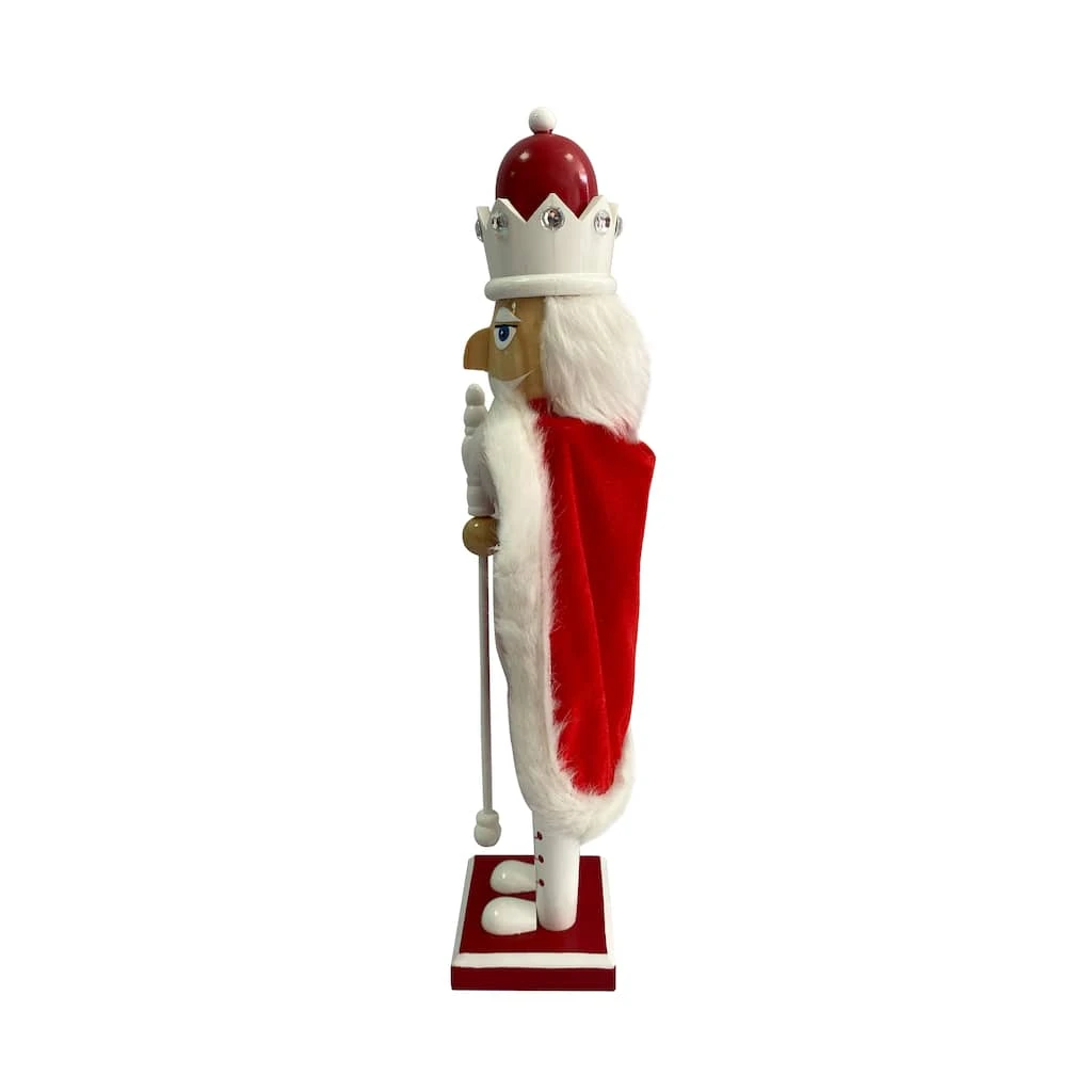 Budget βοΈ 16" Red & White Wooden Nutcracker by Ashland® π₯ 4 Budget βοΈ 16" Red & White Wooden Nutcracker by Ashland® π₯ - Image 2