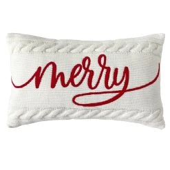 Cheap 😍 White Knit Merry Accent Pillow by Ashland® 😍