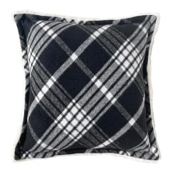 Deals 🥰 Black & White Tartan Christmas Accent Pillow by Ashland® ✔️