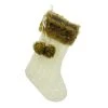 Best Pirce ✨ White Cable Knit Stocking with Faux Fur Trim by Ashland® 🔥