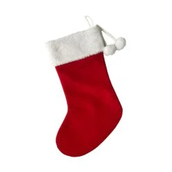 Best deal 😉 18" Red Stocking With Pom Poms by Ashland® 🔥 -Ashland Shop 10699869 3