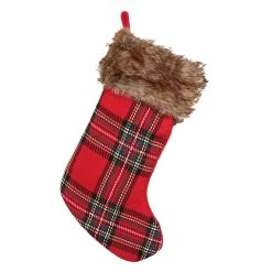 New ✨ 20" Red Plaid Stocking by Ashland® 🛒