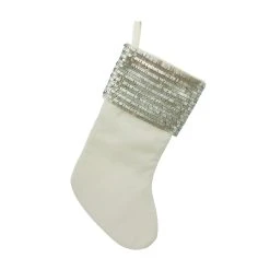 Coupon 🧨 Assorted White Stocking with Sequin Cuff by Ashland® 🤩 -Ashland Shop 10699872 3
