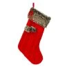 Best deal 🤩 Red Cable Knit Stocking with Faux Fur Trim by Ashland® 🔔 -Ashland Shop 10699878 1