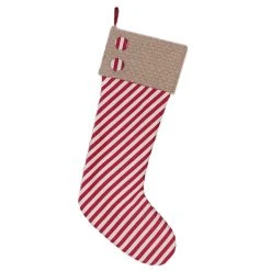 Cheapest 🤩 23" Red & White Striped Stocking by Ashland® 😍