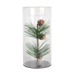 Discount 👍 8" Pine Leaf Glass Tealights Holder by Ashland® ⌛