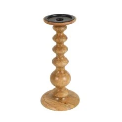 Wholesale ❤️ 12" Wood Pillar Candle Holder by Ashland® ✔️