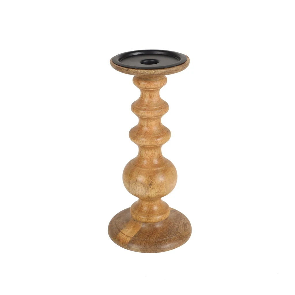 Hot Sale ✨ 10" Wood Pillar Candle Holder by Ashland® ⌛ 3 Hot Sale ✨ 10" Wood Pillar Candle Holder by Ashland® ⌛