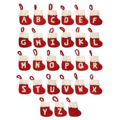 Flash Sale 😍 Assorted 6" Monogram Mini Stocking Ornament by Ashland® 💯