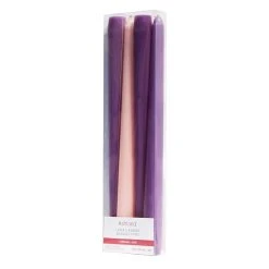 Cheap ⭐ 10" Smooth Purple & Pink Advent Taper Candles, 4ct. by Ashland® ✔️ -Ashland Shop 10699943 5