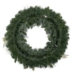 Buy ✔️ 30" Flocked Pine, Poinsettia, Ornament & Fern Wreath by Ashland® ⭐ -Ashland Shop 10699971 3