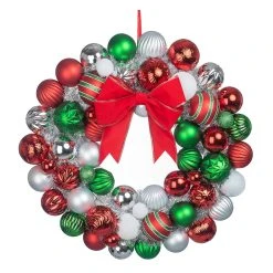Best deal 🎁 23" Multicolored Ball Ornament Wall Wreath by Ashland® ⌛