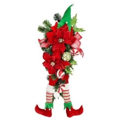 Best Pirce 🔥 28" Poinsettia & Elf Leg Teardrop by Ashland® 😍