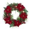 Brand new 👍 30" Poinsettias, Pinecones, Berries & Ornaments Wreath by Ashland® ⌛ -Ashland Shop 10699997 1