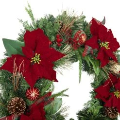 Brand new 👍 30" Poinsettias, Pinecones, Berries & Ornaments Wreath by Ashland® ⌛ 6 Brand new 👍 30" Poinsettias, Pinecones, Berries & Ornaments Wreath by Ashland® ⌛ -Ashland Shop 10699997 2