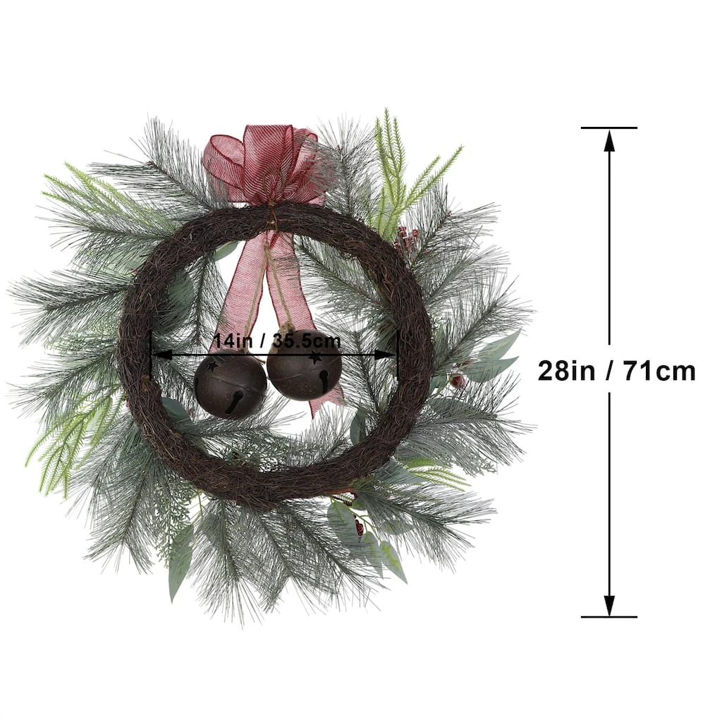 Discount ❤️ 28" Christmas Pineneedle & Bell Wreath by Ashland® 🛒 5 Discount ❤️ 28" Christmas Pineneedle & Bell Wreath by Ashland® 🛒 - Image 3
