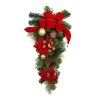 Best Pirce ✔️ 32" Poinsettia & Pinecone Teardrop by Ashland® 🎉 -Ashland Shop 10700004 1