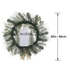 Budget 😀 26" Cream & Green Pine Berry Wreath by Ashland® 👍 -Ashland Shop 10700005 3