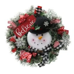 Coupon 💯 23" Snowman Wreath by Ashland® 🎉