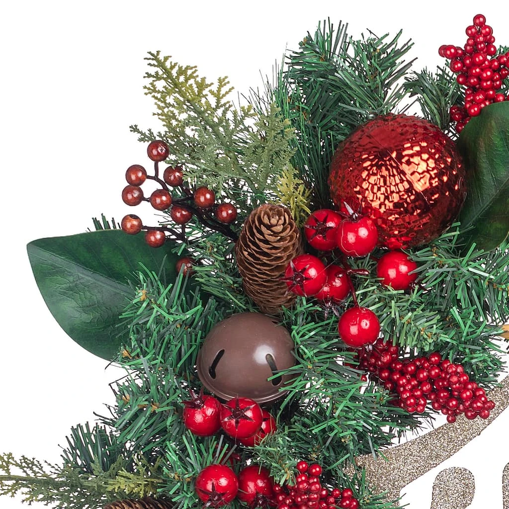 Best deal 🛒 24" Church & Red Ball Ornament Pine Wreath by Ashland® 🎁 4 Best deal 🛒 24" Church & Red Ball Ornament Pine Wreath by Ashland® 🎁 - Image 2