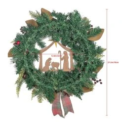 Best deal 🛒 24" Church & Red Ball Ornament Pine Wreath by Ashland® 🎁 11 Best deal 🛒 24" Church & Red Ball Ornament Pine Wreath by Ashland® 🎁 -Ashland Shop 10700019 5
