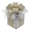 Buy 🌟 11" White Pine & Silver Gift Box With LED Lights by Ashland® 🔔 -Ashland Shop 10700059 1