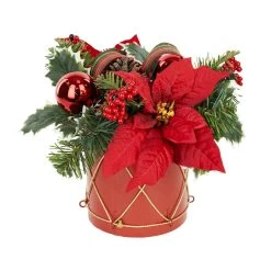 Buy 😍 22" Christmas Floral Drum Décor by Ashland® 😉