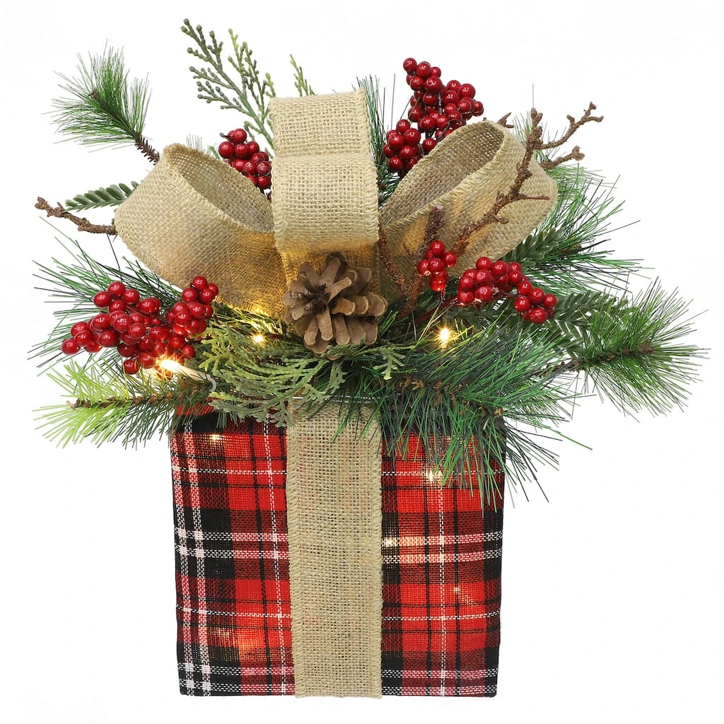 Brand new π 13" Red & Green Medium Giftbox With LED Lights by Ashland® β 4 Brand new π 13" Red & Green Medium Giftbox With LED Lights by Ashland® β - Image 2