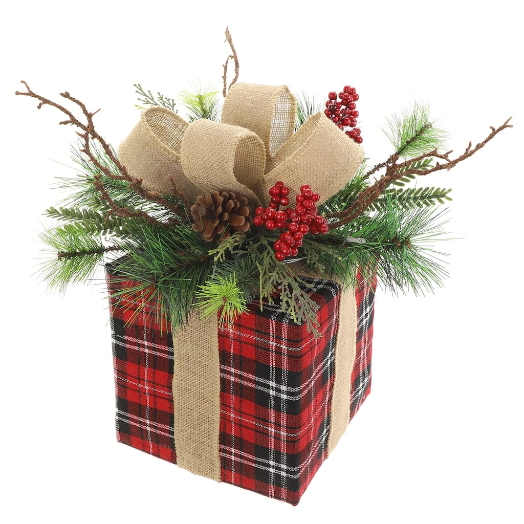 Best Sale π€© 14" Large Red & Green Gift Box With LED Lights by Ashland® π 3 Best Sale π€© 14" Large Red & Green Gift Box With LED Lights by Ashland® π