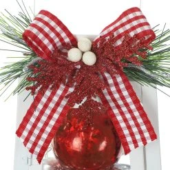 Flash Sale 🔔 12" White Lantern With Ornaments & Bow by Ashland® ✔️ -Ashland Shop 10700068 3