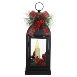 New ⭐ 12" Black Metal Lantern With LED Lights by Ashland® 🔥