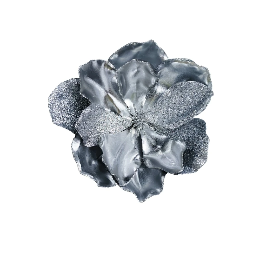 Brand new 🔥 Silver Poinsettia Pick by Ashland® 🎁 4 Brand new 🔥 Silver Poinsettia Pick by Ashland® 🎁 - Image 2