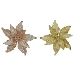 Brand new 🔔 Assorted Glitter Poinsettia Pick by Ashland® ✔️