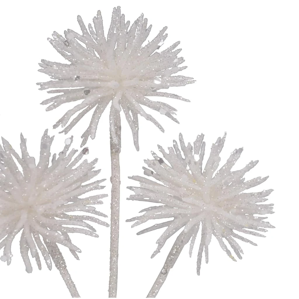 Outlet 🔔 White Glitter Pom Pom Pick by Ashland® 🌟 4 Outlet 🔔 White Glitter Pom Pom Pick by Ashland® 🌟 - Image 2