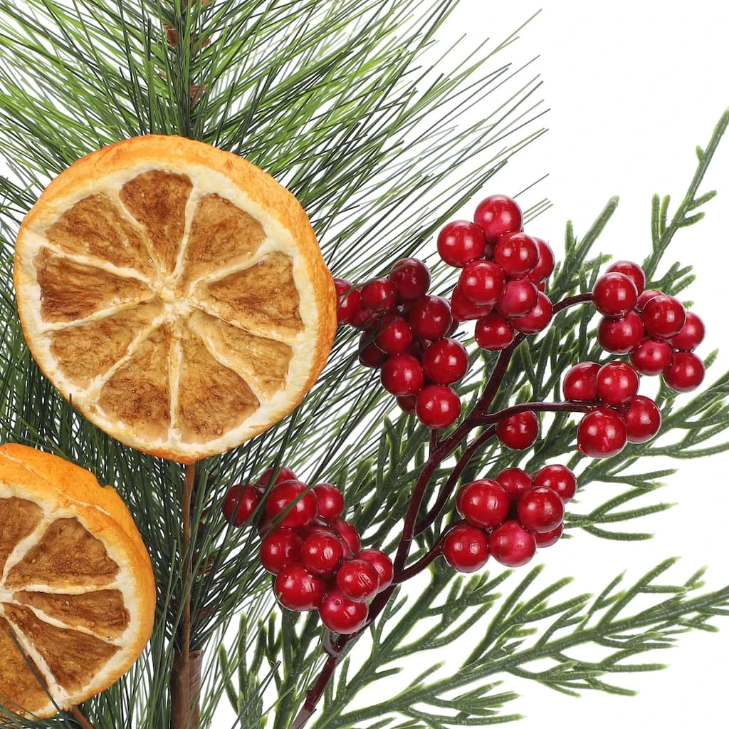 Best Sale 😀 Green Pine, Orange & Berry Pick by Ashland® ⌛ 4 Best Sale 😀 Green Pine, Orange & Berry Pick by Ashland® ⌛ - Image 2